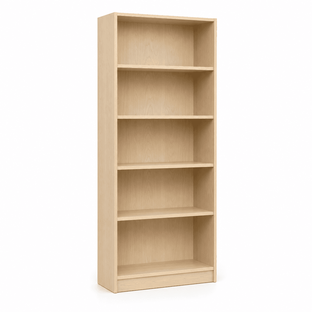 Tallgrid Bookcase, 72-Inch, 5 Shelves studio product photograph